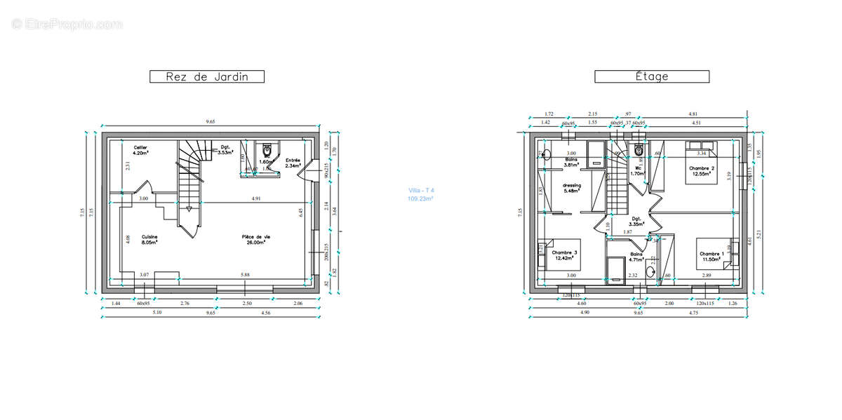 Terrain constructible Speracedes 1392 m² villa 109 m² avec piscine - photo 5