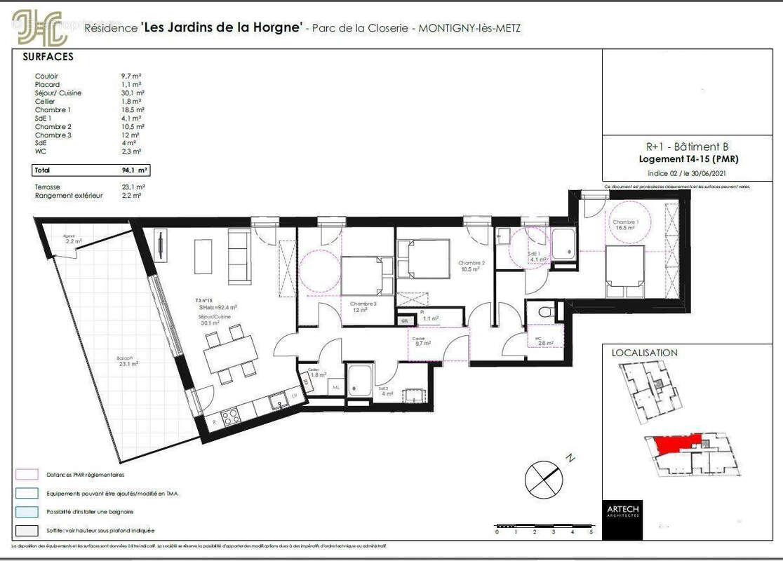 Appartement à MONTIGNY-LES-METZ