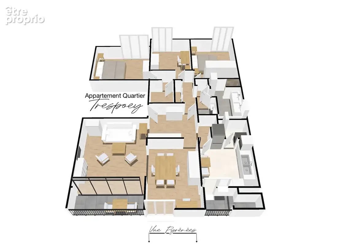 Appartement Pau 5 pièces 104 m2 - Quartier Trespoey - photo 12
