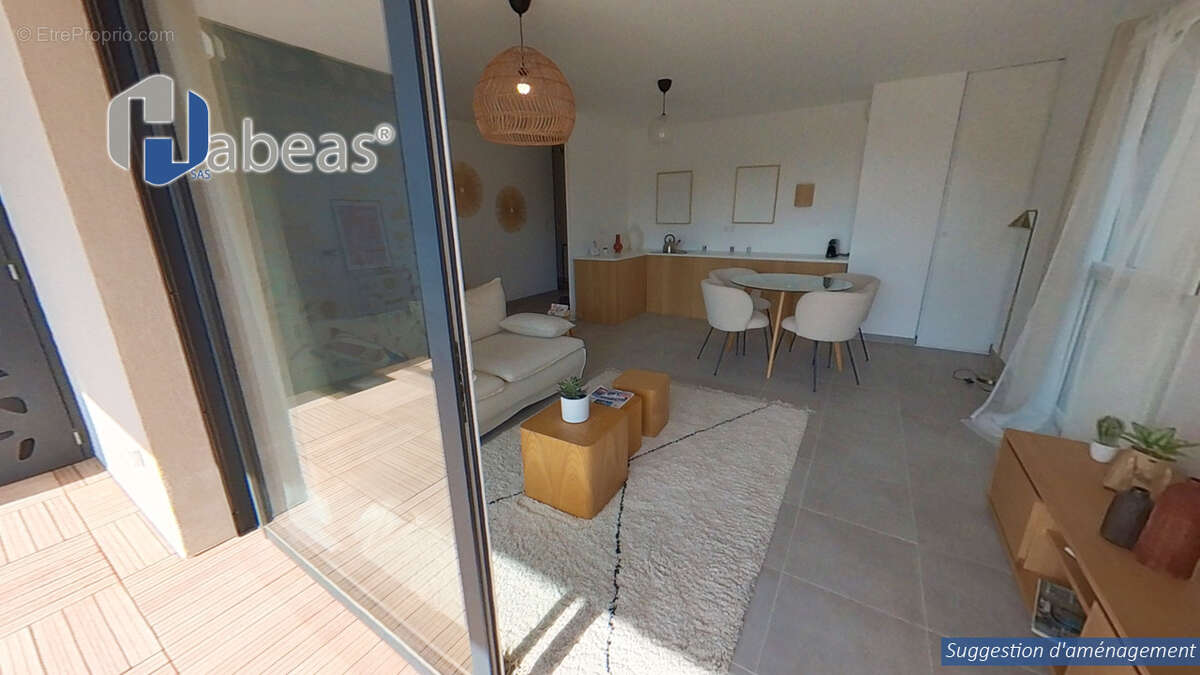 Appartement T3 de 58.65 m² avec jardin de 101m², terrasse  et deux parkings - photo 3