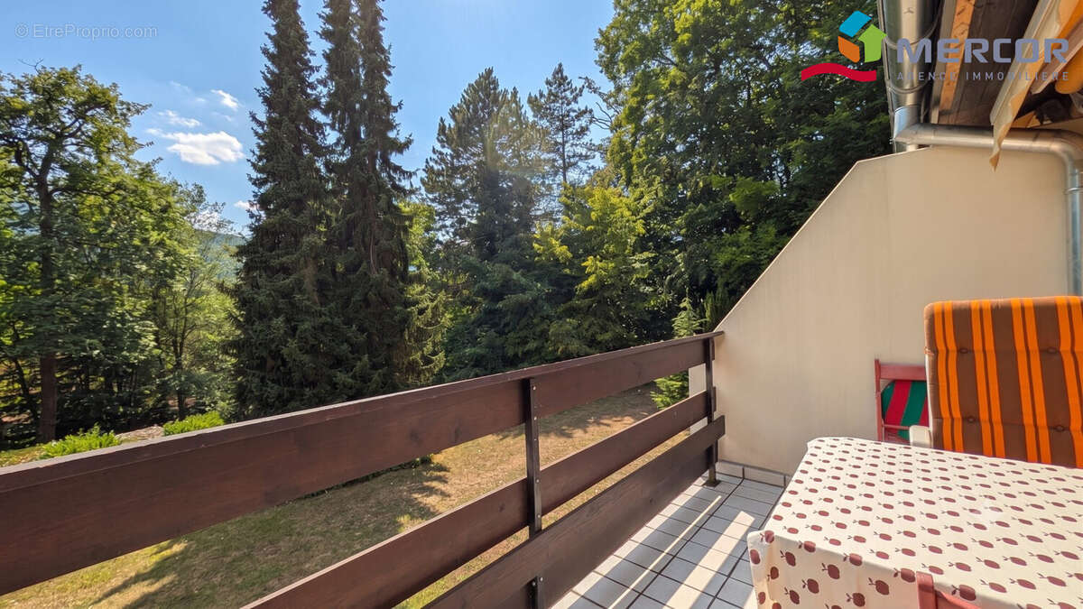 Terrasse vue sur la montagne