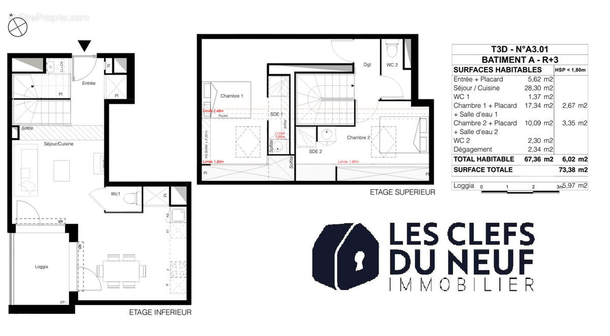 Appartement à QUINT-FONSEGRIVES