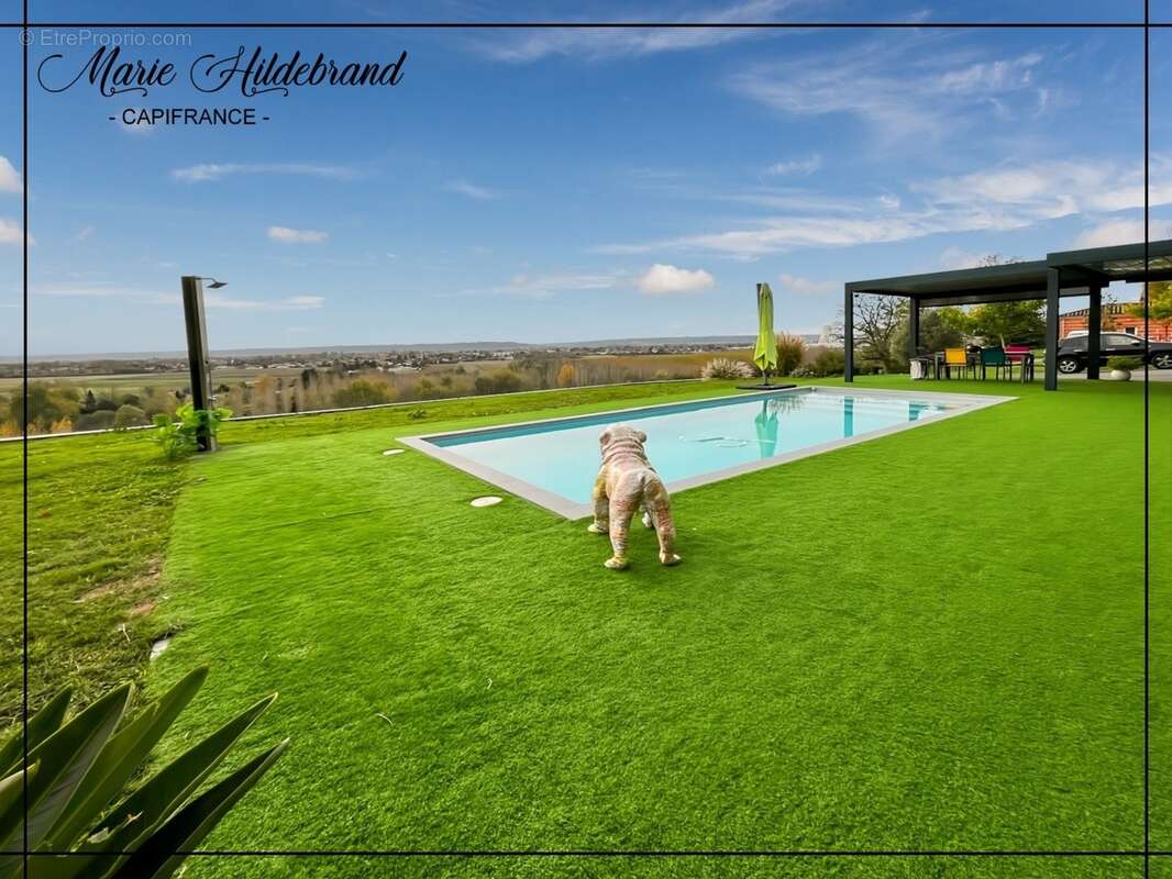 Propriété contemporaine – vue dominante, parc de près d’1 hectare & piscine - photo 5
