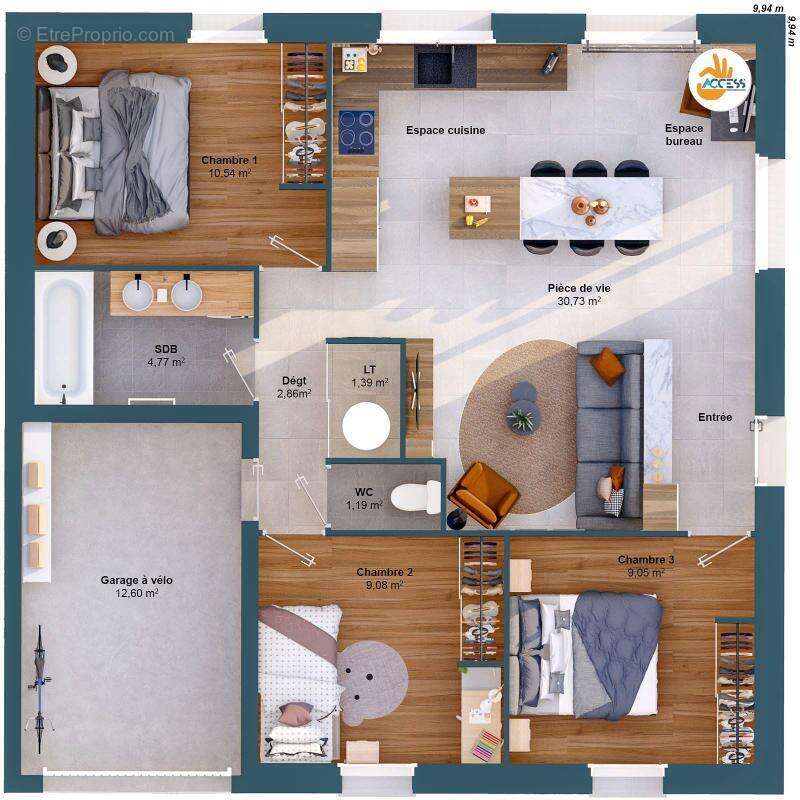 Maison 5 pièces 70 m2 - photo 3