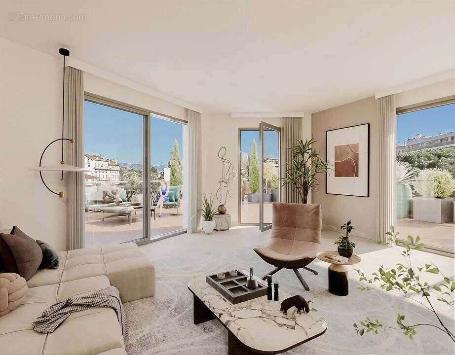 A vendre 3 pieces dangle, logement neuf central juan-les-pins - photo 4