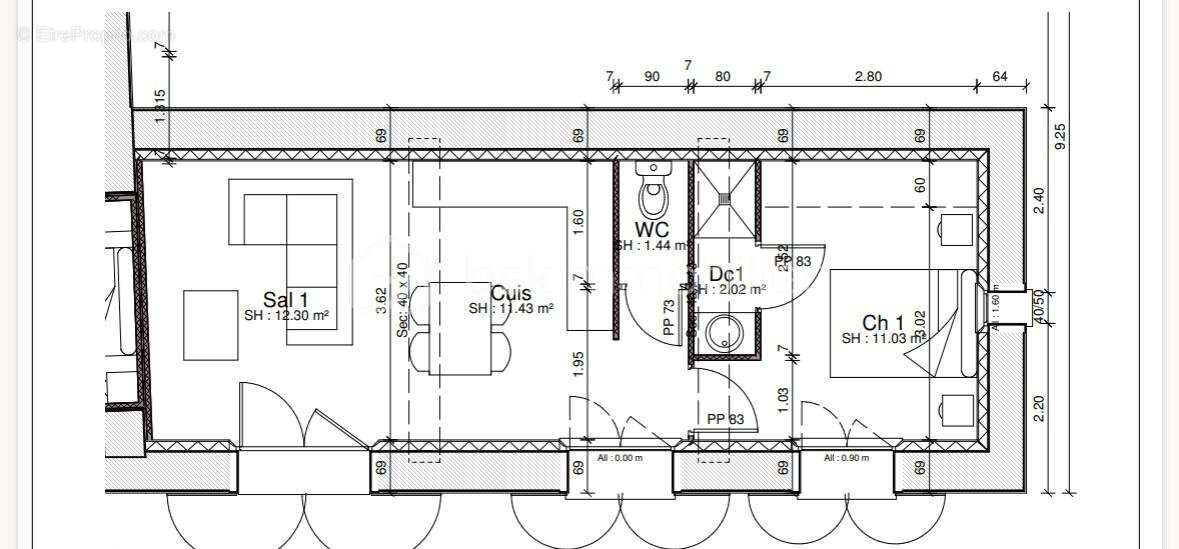 Appartement à CHAINGY