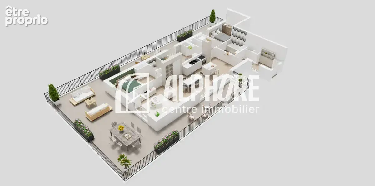Immaculée, appartement T4 avec  terrasse panoramique de 85m² , 2 stationnements privatifs. - photo 9