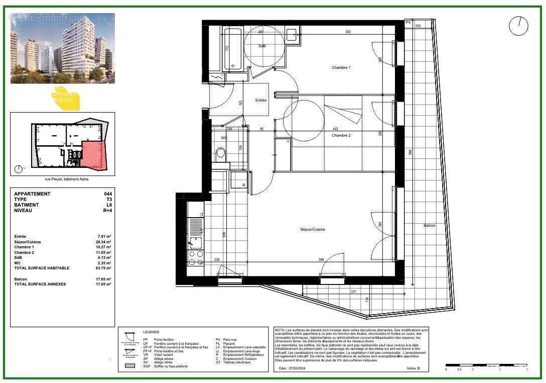 Appartement 64 m² à Saint-Denis  - photo 8