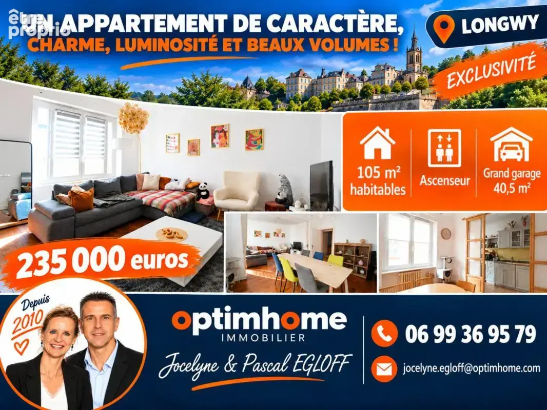 Exclusivité longwy – superbe appartement de caractère 105 m² – grand garage 40,5 m² + remise 22 m² – ascenseur - photo 3