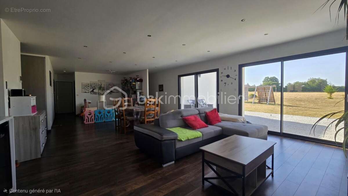 Maison spacieuse de 2019, lumineuse, quatre chambres, bureau, garage, grand terrain agricole - photo 5