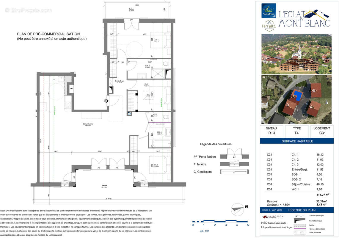 Appartements T4 NEUFS Rés. 'L’Éclat du Mont-Blanc' - photo 5