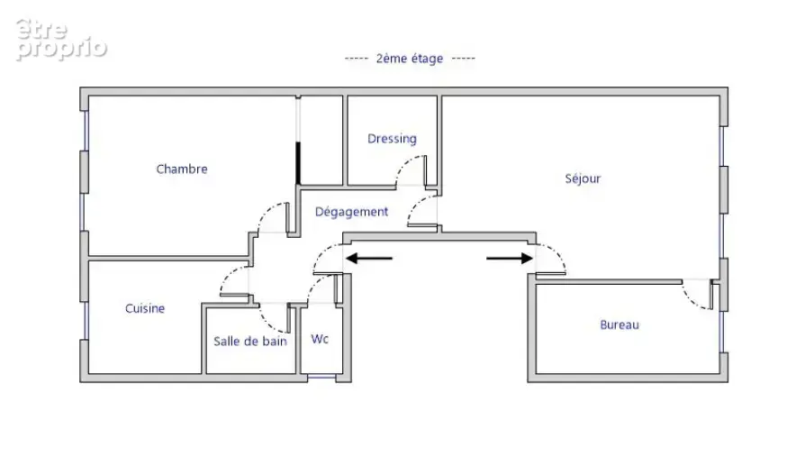Préfecture     t3 de 59,48 m2 traversant   possibilité de faire 2 appartements - photo 6
