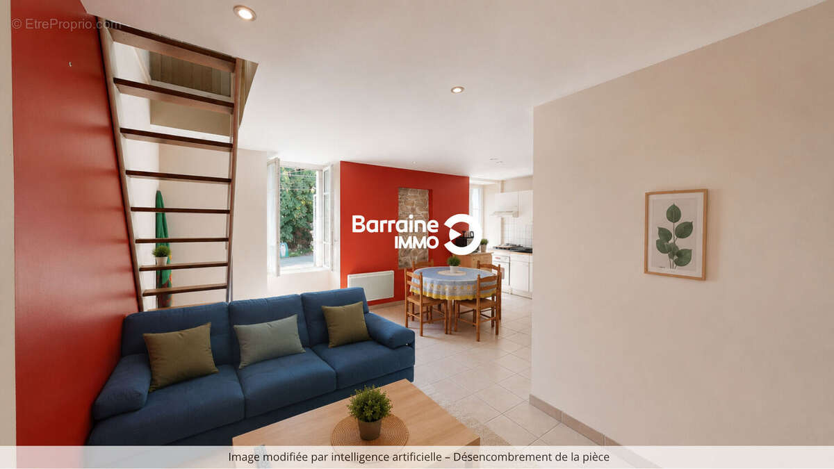 Brest penfeld immeuble de rapport 4 lots : 2 studios - 2 t2 duplex jardin - photo 12