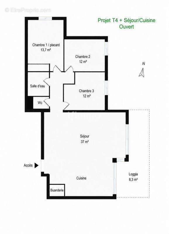 T4 de 84 m² - Piscine - Antigone - photo 13