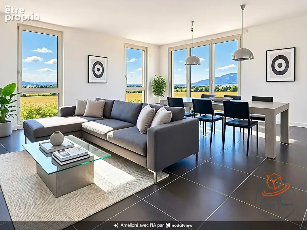 Appartement T3 aux porte de France dernier étage terrasse vue - photo 2