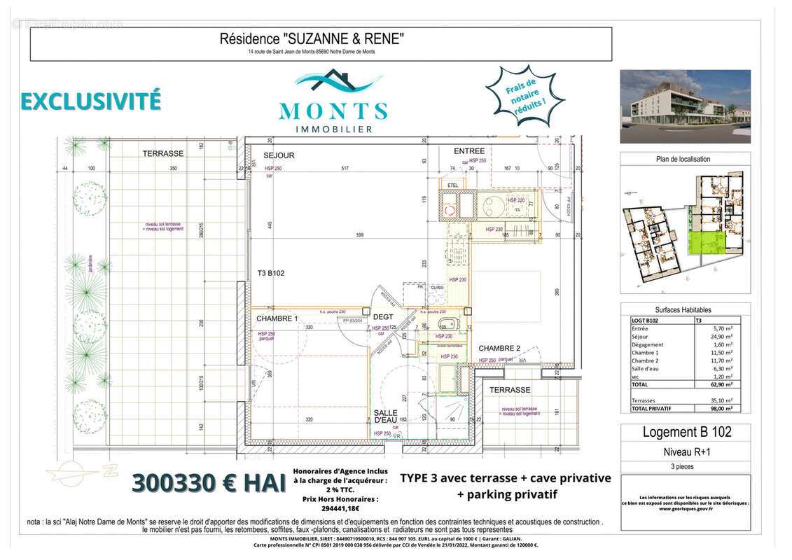 Appartement à NOTRE-DAME-DE-MONTS