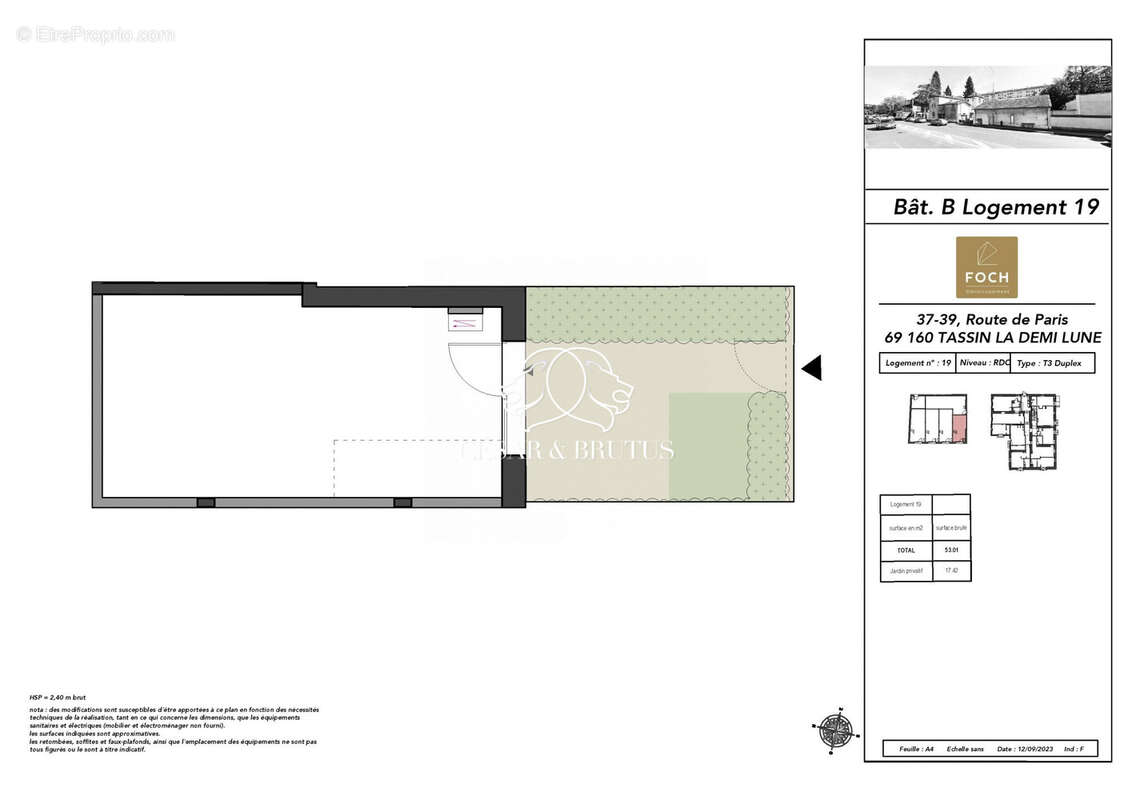 Appartement à TASSIN-LA-DEMI-LUNE