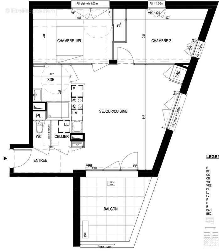 Appartement 63 m² à Saint-Herblain  - photo 9