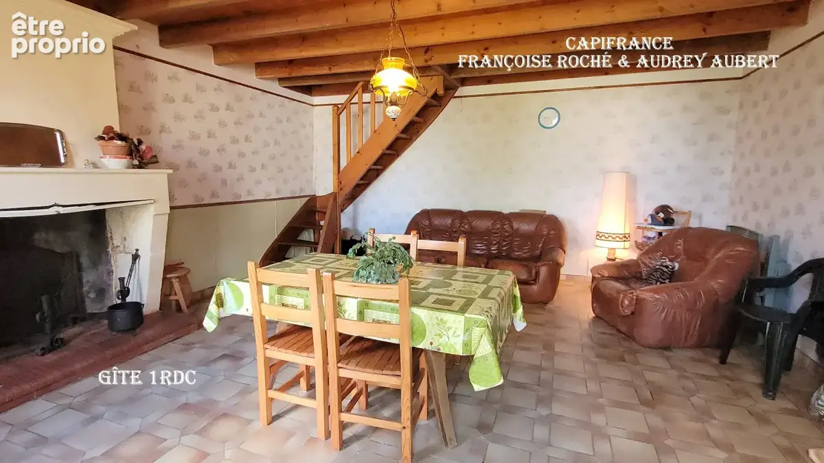 Ensemble immobilier : maison + gîte + annexe + garage, atelier et jardin clos à  NIEUL LES SAINTES (17) - photo 13