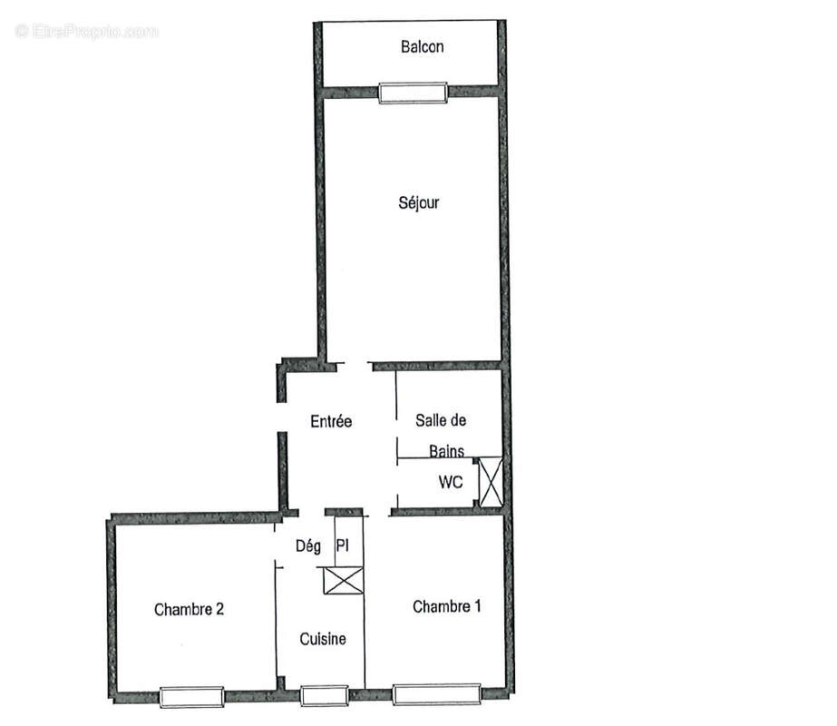Appartement à PARIS-20E