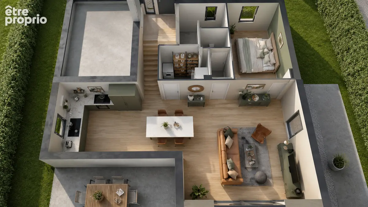 Maison neuve RE2020 125 m² à Beauzac (43) ? terrain 801 m² inclus : ref:769 - photo 4