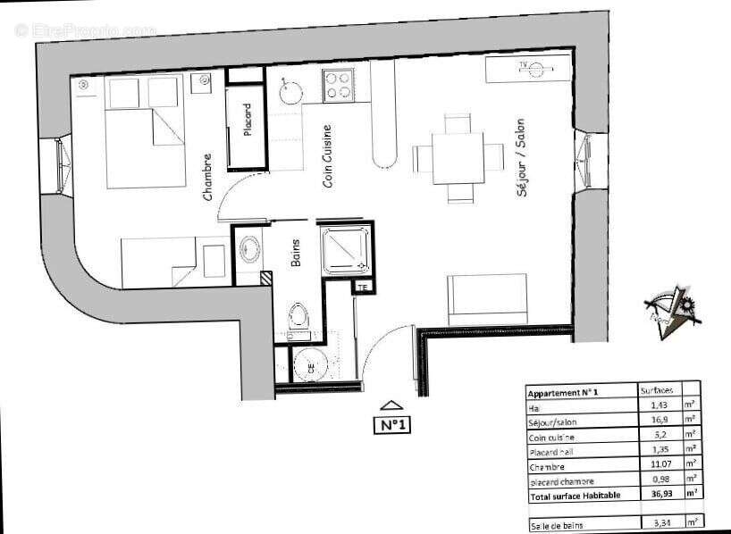 Photo 7 - Appartement à AVENE