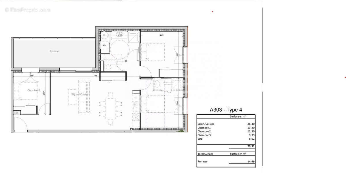 Appartement 79 m² à Calvi  - photo 6