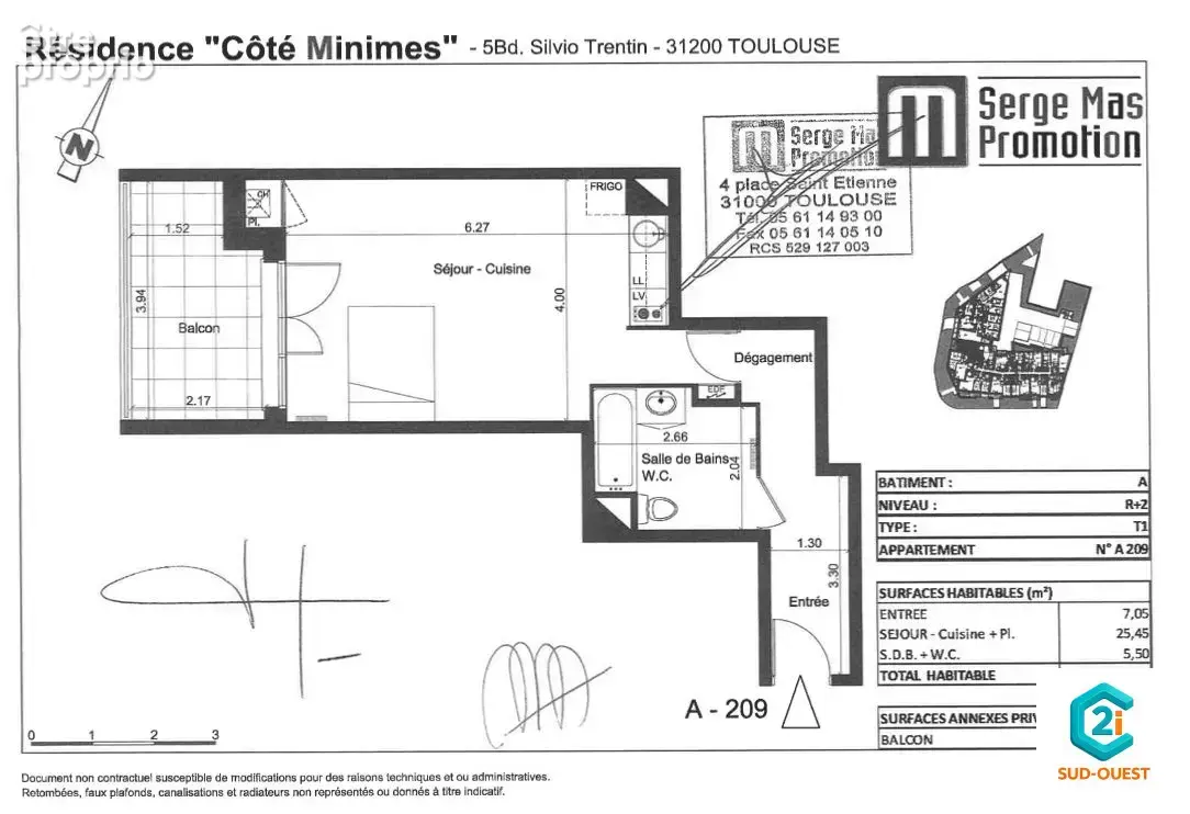 Appartement à TOULOUSE