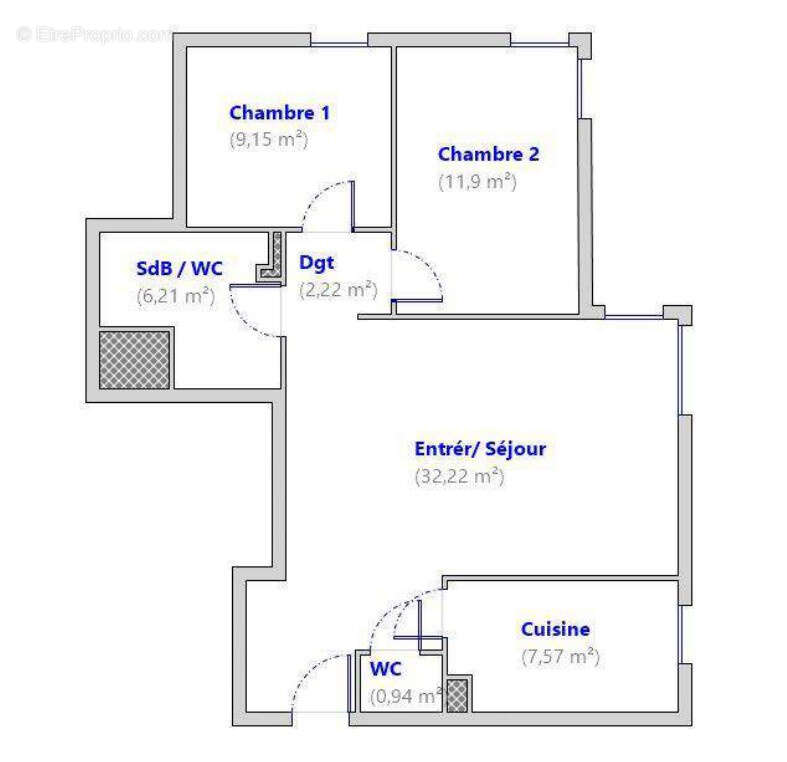 Appartement à PARIS-20E