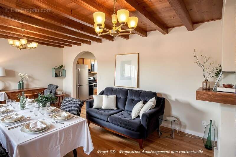 A vendre, Astaffort, Centre village local commercial vide et Appartement - photo 5