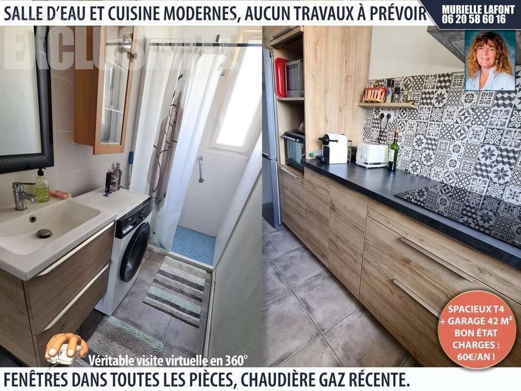 Appartement T4 avec garage et cellier - jardin partagé - photo 3