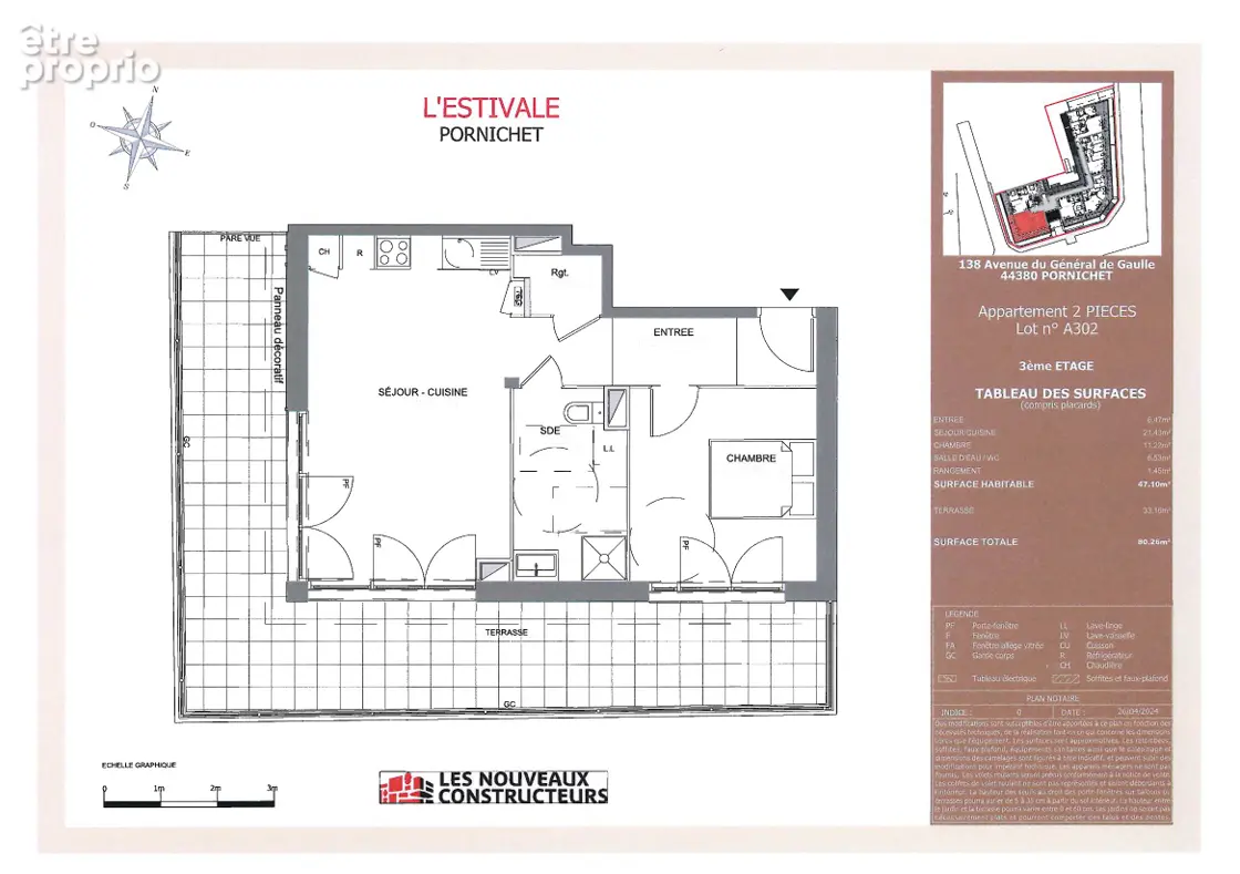 Appartement  2 pièce(s) - photo 4
