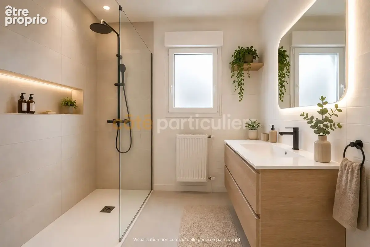 Ile de versailles -- appartement t4 -- 91m2 -- 2 chambres -- vue sur l'erdre  --  jardin partagé -- garage possible -- proximite - photo 7