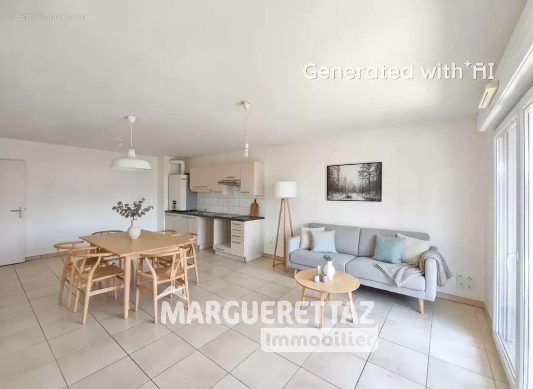 Au coeur de Reignier, T3 avec terrasse au calme + 2 places de parc en sous-sol et cave - photo 5