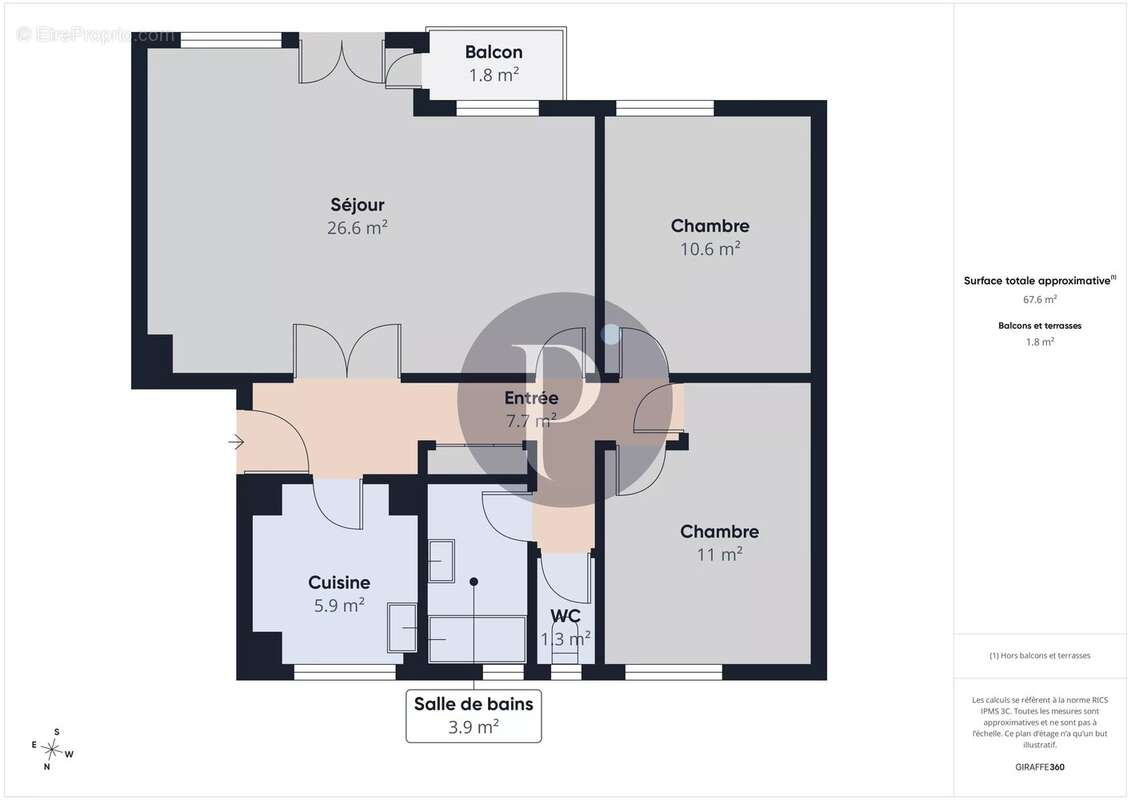 Appartement 4 pièces, dans résidence en cours de ravalement - photo 8