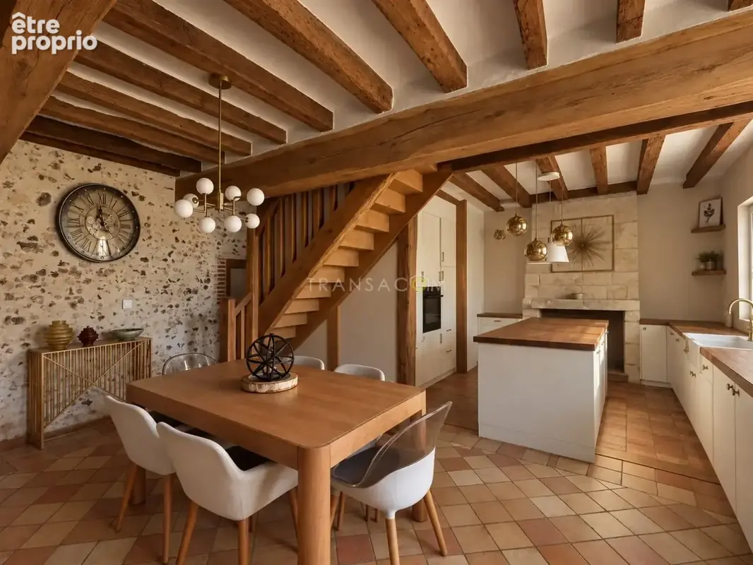 Vouvray  authentique longère rénovée avec piscine et gîtes - photo 2
