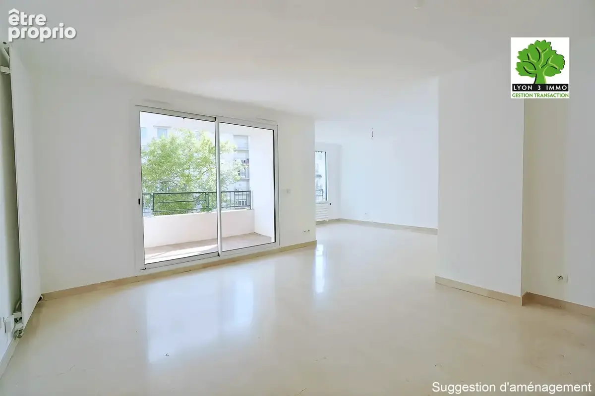 Lyon 3e   Monplaisir : Élégant appartement T5 de 110m2 avec balcons, garage et cave - photo 4