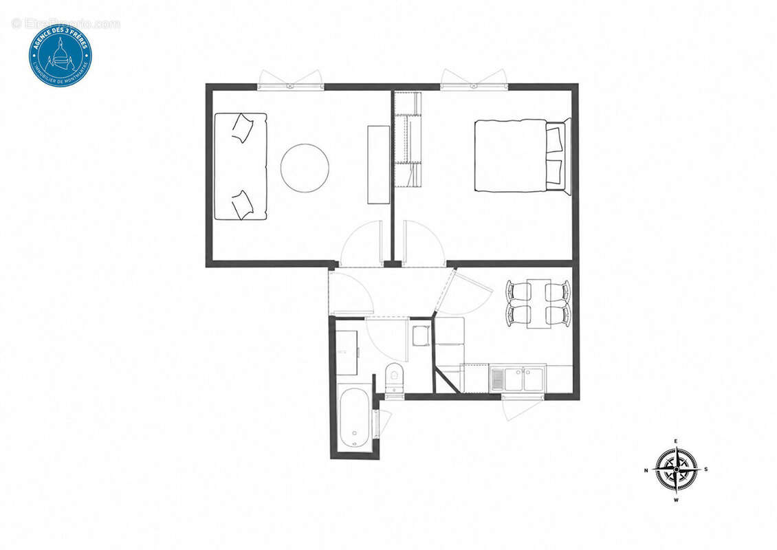 2 pièce(s) 38 m² avec ascenseur - photo 12