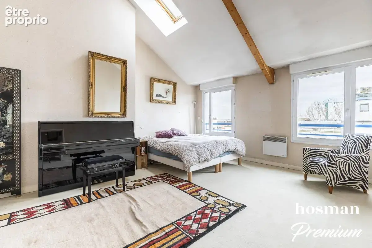 Duplex de 147 m2 - Dernier étage - Traversant et avec un balcon - 4 chambres - Proche canal / Métro église de Pantin - photo 9