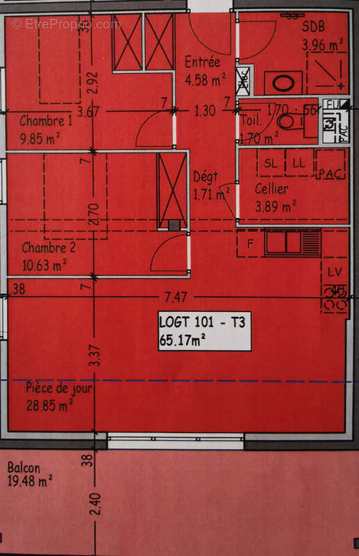 Appartement à VERNIERFONTAINE