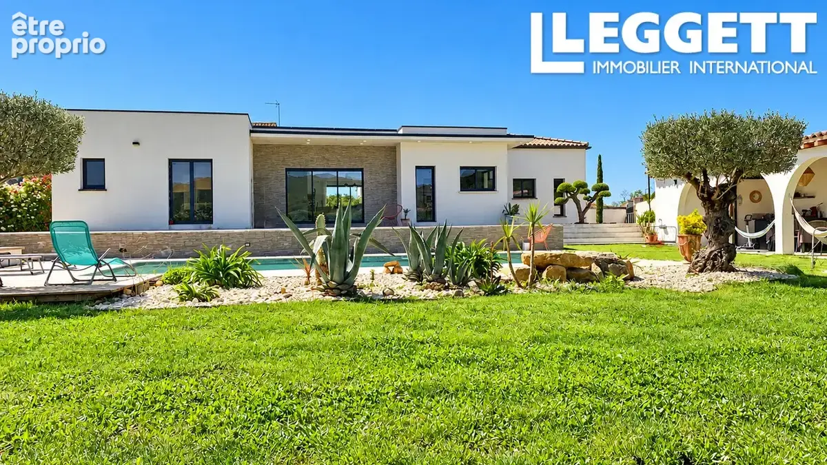 Villa contemporaine de plain-pied avec piscine, près d’Uzès - photo 1