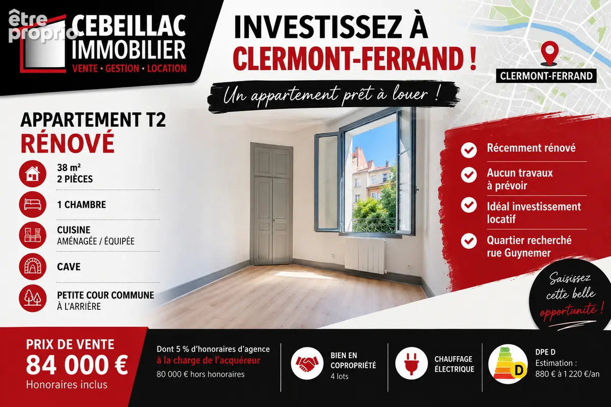 Appartement à CLERMONT-FERRAND