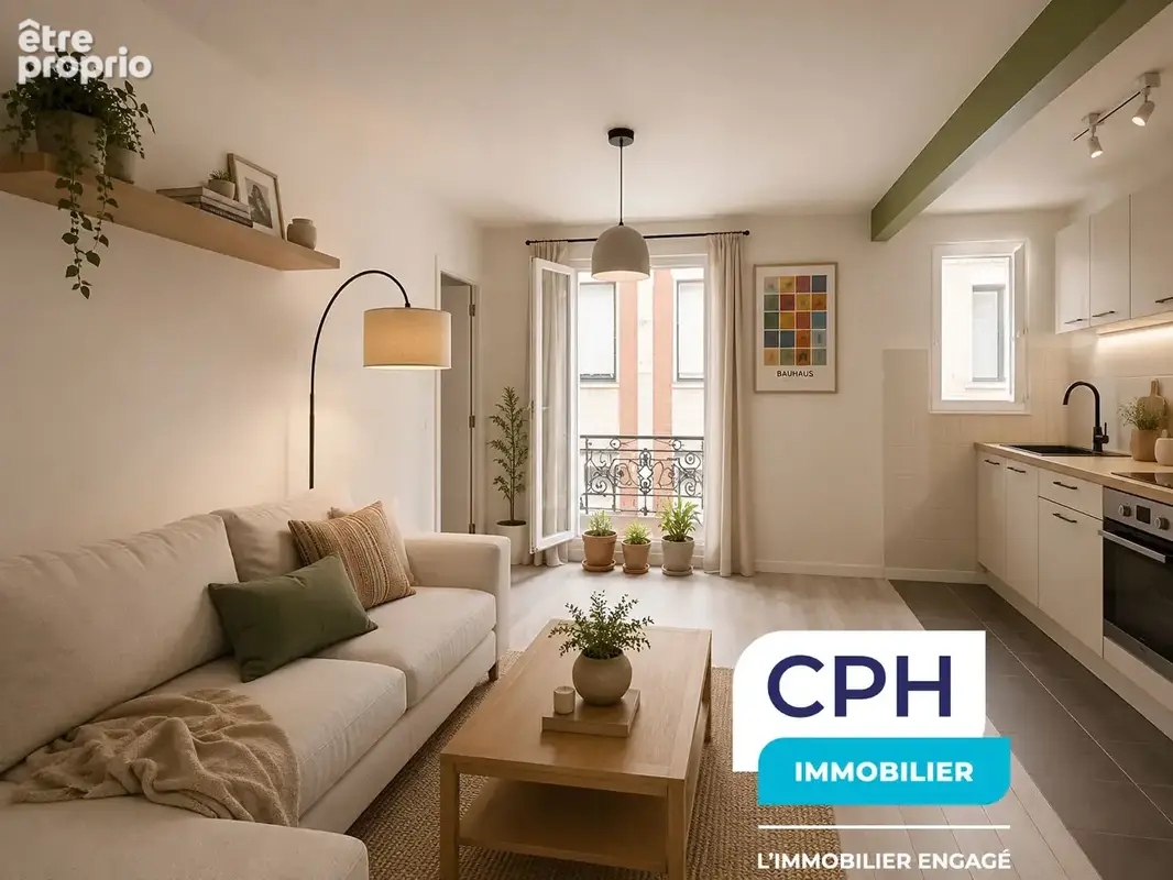 Paris 19e  Passage Wattieaux  2 pièces de 32 m² au calme - photo 4