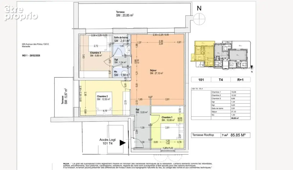 Appartement , rooftop terrasse parkings 391 384 € 13012 Marseille - photo 3