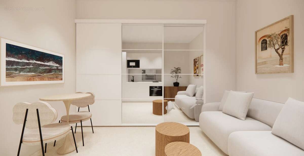 Studio rénové meublé balcon, cave, marché libération - photo 6