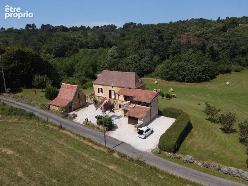 Maison ancienne de caractère, 3 chambres, grand séjour de 60 m², grangette, garage, vue campagne à Saint-Pompont, Périgord Noir - photo 14