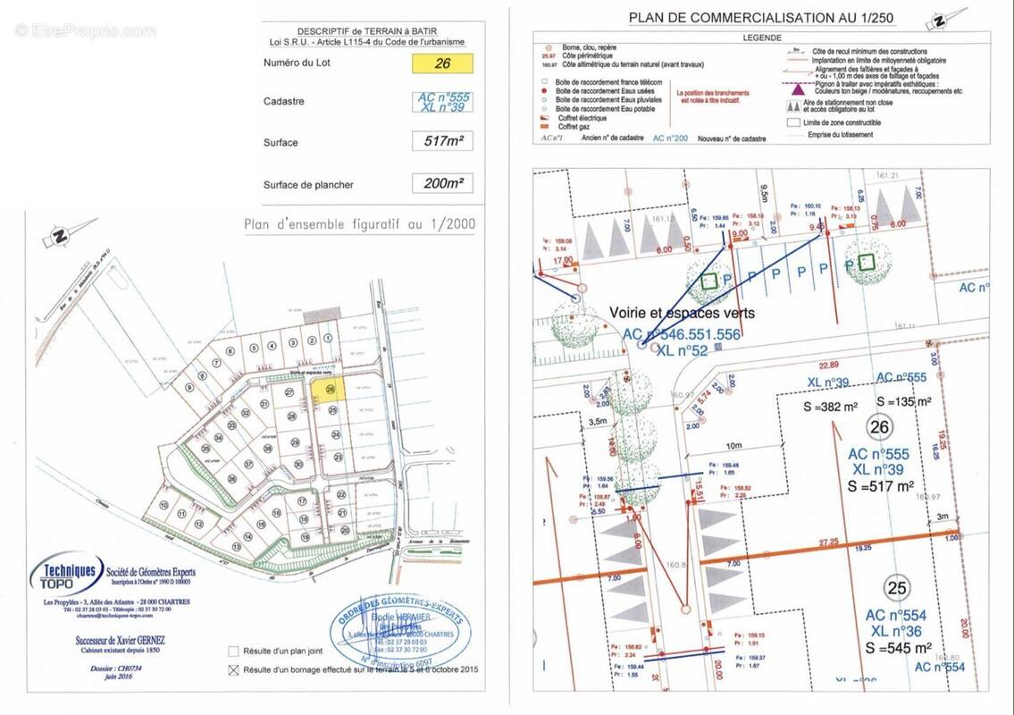 Terrain à ILLIERS-COMBRAY