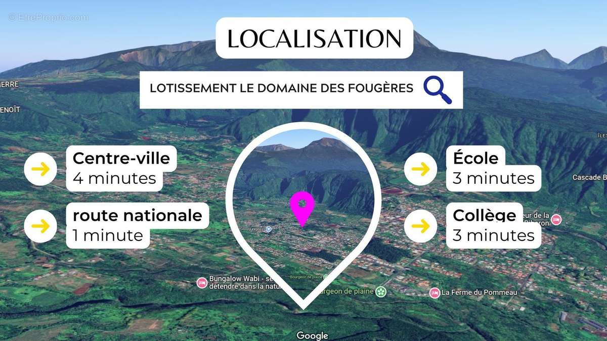 Terrain à LA PLAINE-DES-PALMISTES