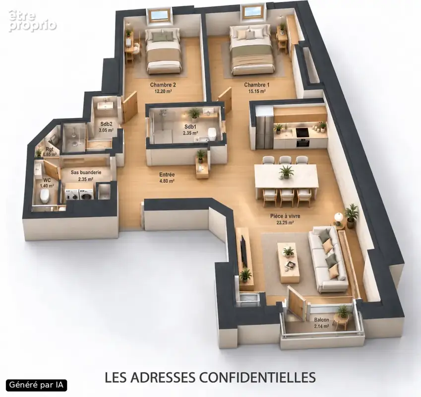 Lyon 6ème, Cours Vitton   dernier étage   Appartement à transformer en 3 pièces 65 m2    projet d’architecte - photo 1