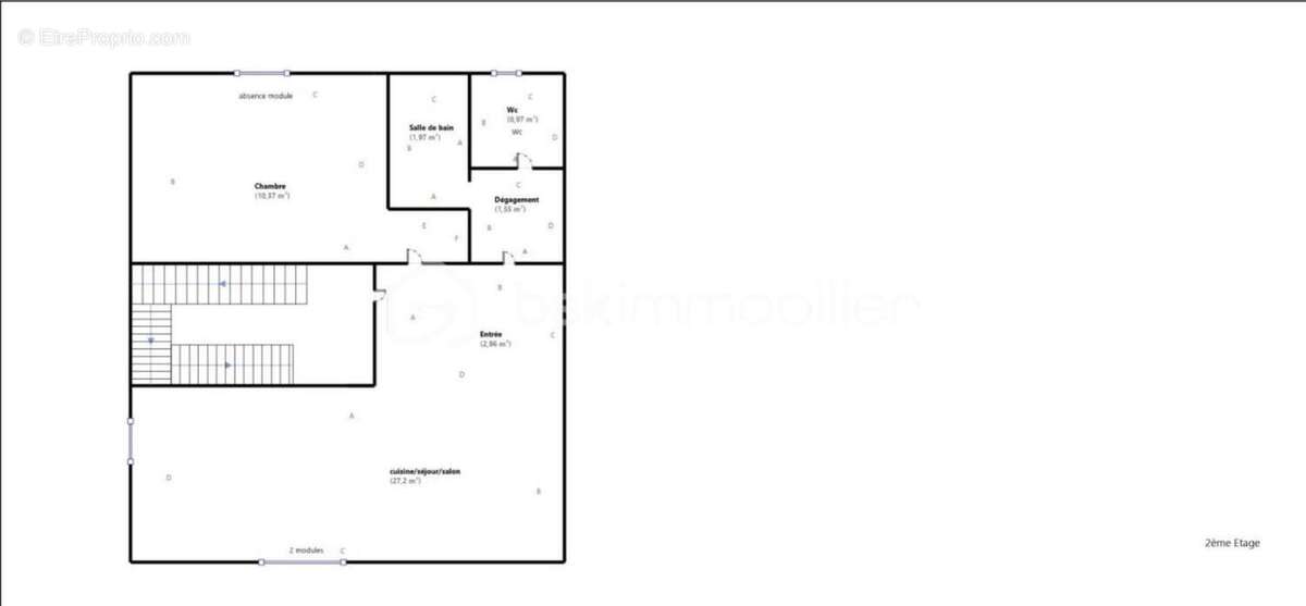 Appartement T2 entièrement rénové - Centre ville - photo 2